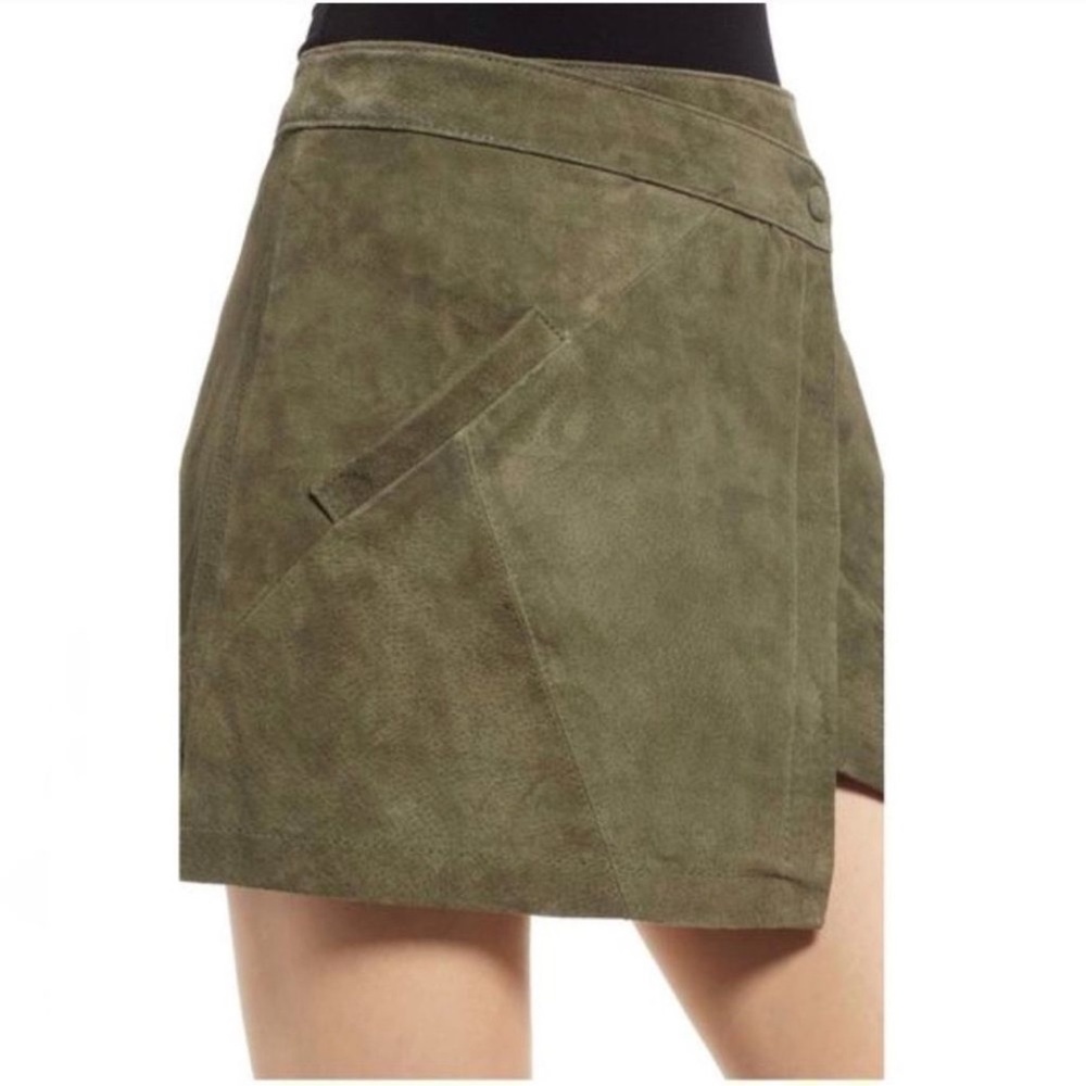 Military green Blanket NYC mini skirt
